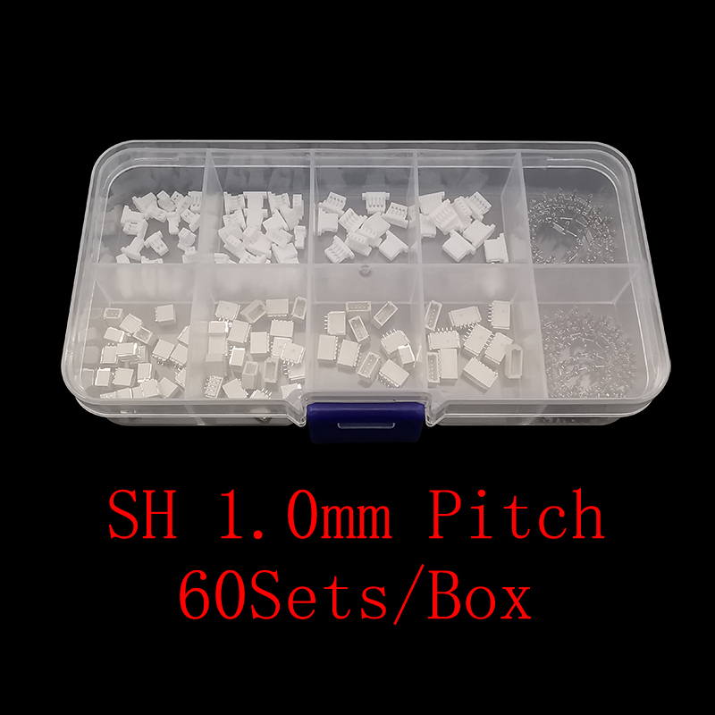 Male Female Header Pin - 60Sets/Box JST SH 1.0mm Pitch Terminals