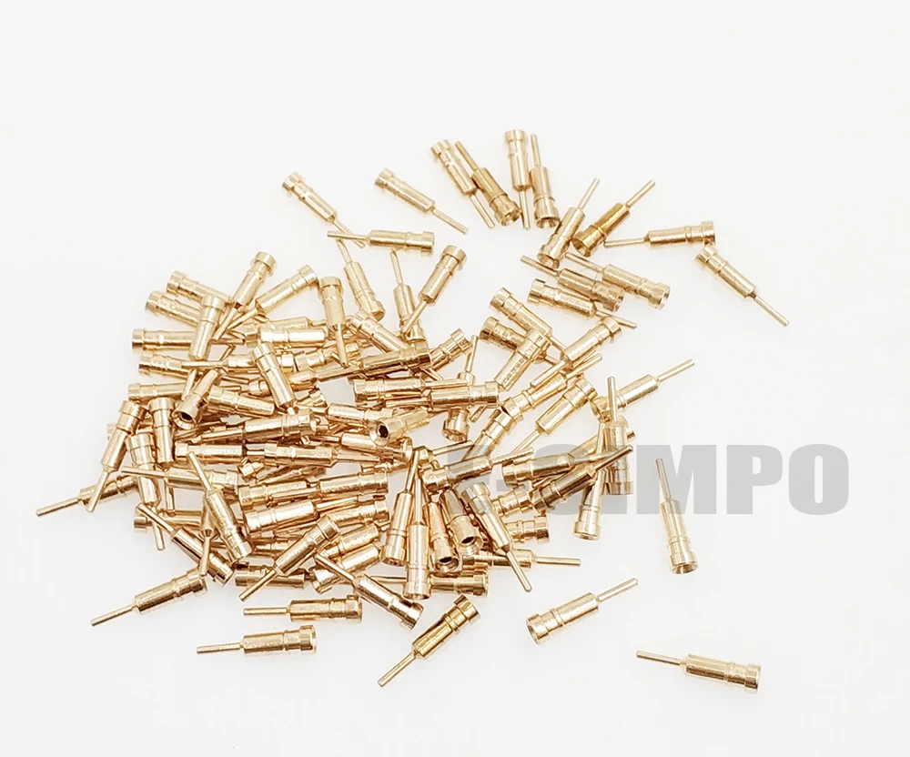 Male Female Header Pin - 1000pcs D0.5mm D0.45-0.6mm PCB Gold Round