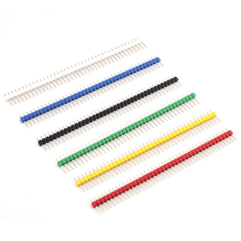 Male Female Header Pin - 10PCS 2.54mm 1X40Pin Single Row Male