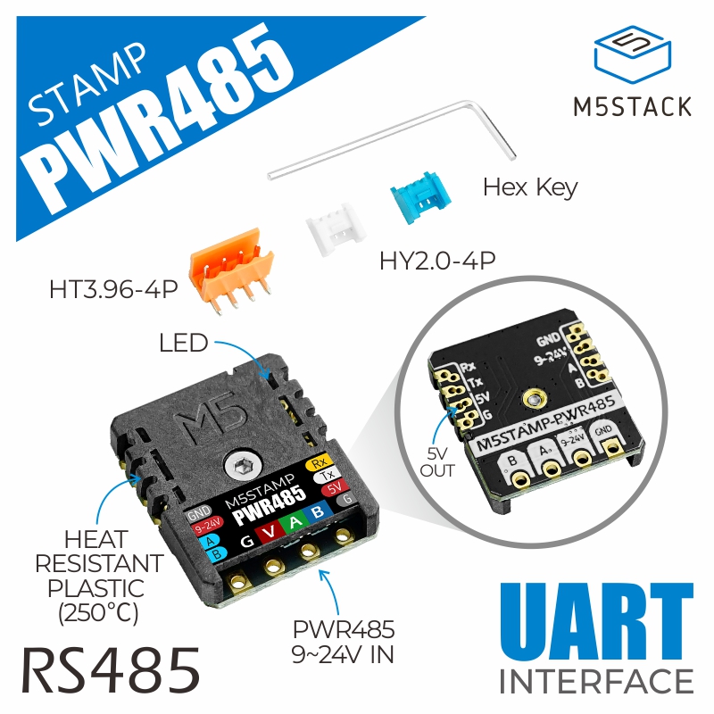 Diy Electronics Kits - M5Stack Official M5Stamp RS485 Module
