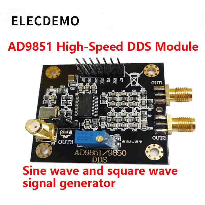 Diy Elektronik - AD9851 DDS Function Signal Generator Module,