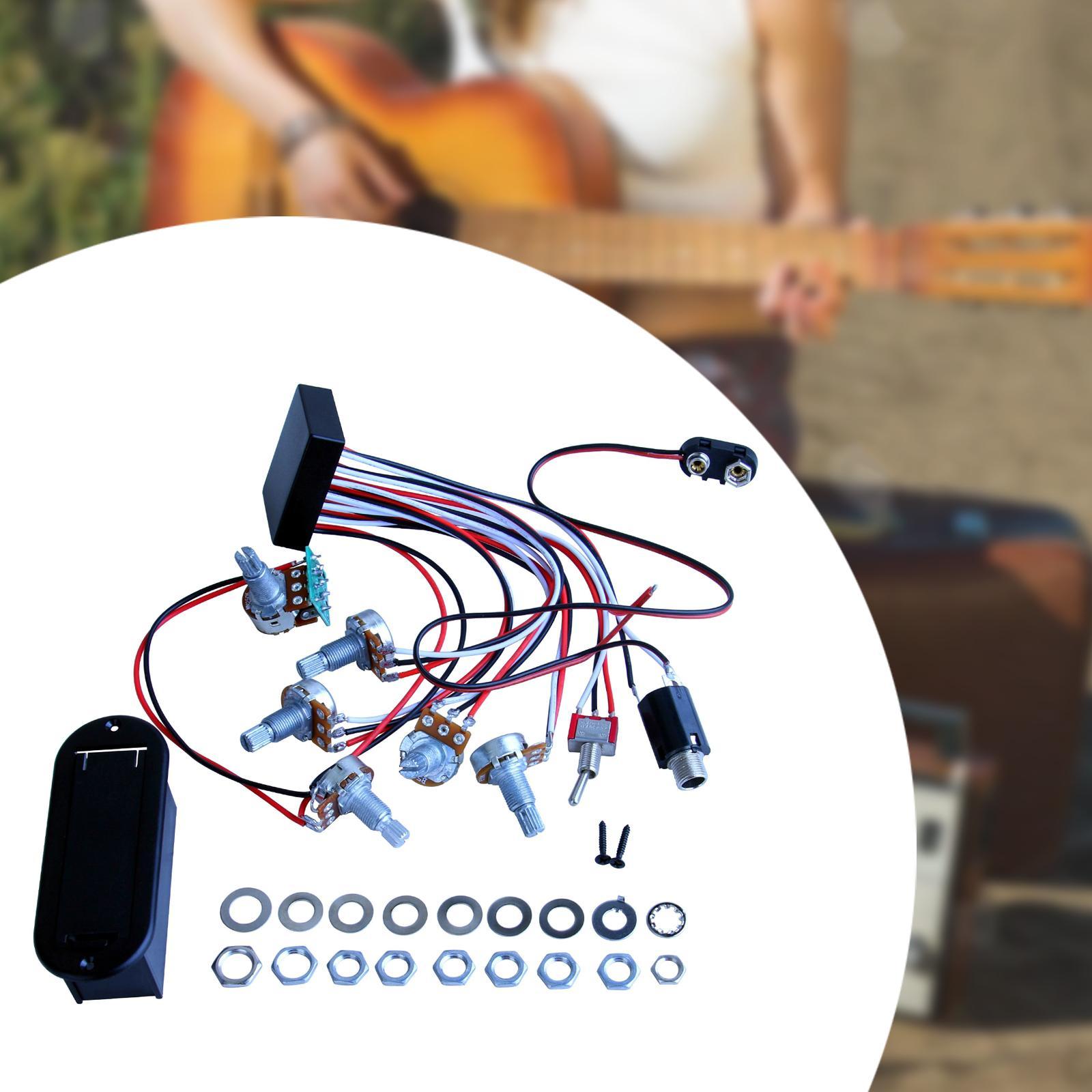 3 Band Active Passive Pickup R - огляд і ціна Diy Guitar Electronics Kit