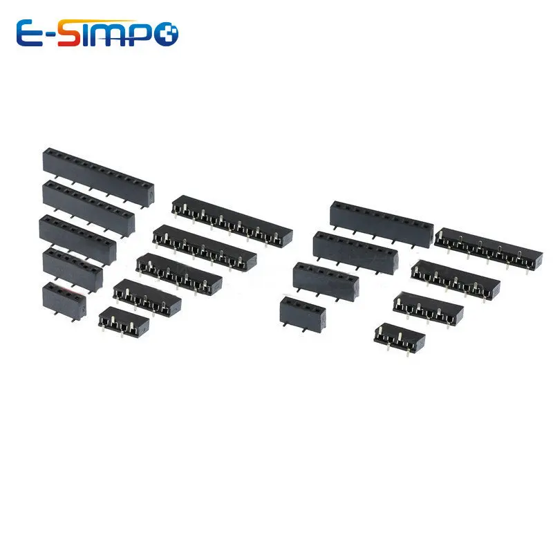 10pcs 2.0mm Pitch SMD 1*3P4P5P - огляд і ціна Male Female Header Pin