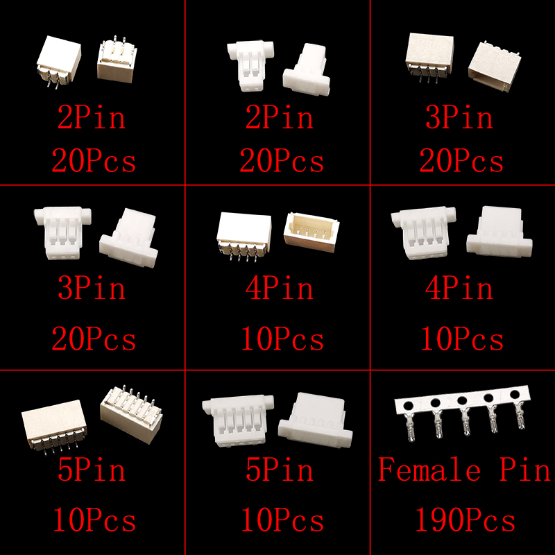60Sets/Box JST SH 1.0mm Pitch  - огляд і ціна Male Female Header Pin