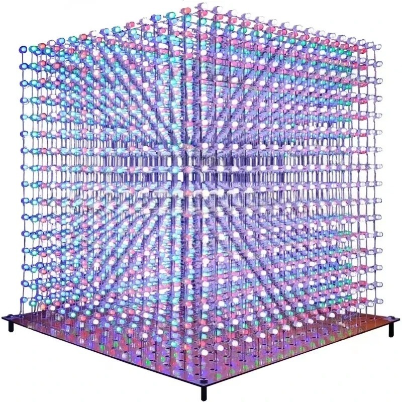 3 D16mini Light Cube Kit 16x16 - огляд і ціна Diy Electronics Kits