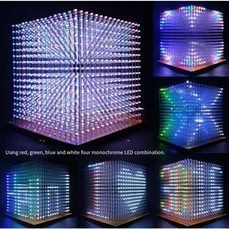 3 D16mini Light Cube Kit 16x16 - огляд і ціна Diy Electronics Kits