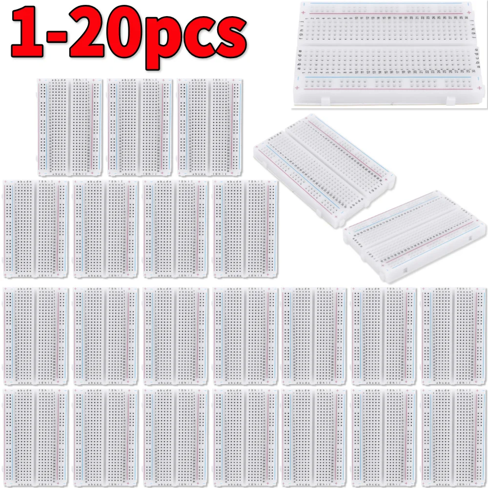 1-20pcs 400 Tie Points Solderl - огляд і ціна Diy Electronics Circuits
