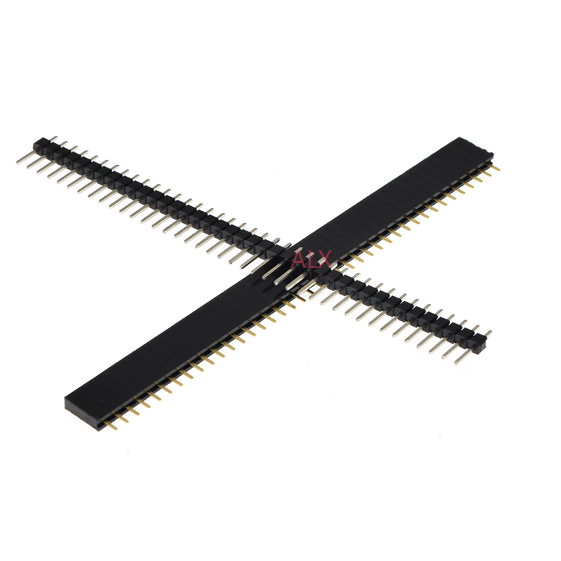 5/10Pcs 2.54mm 40 Pin 1x40 2X4 - огляд і ціна Male Female Header Pin