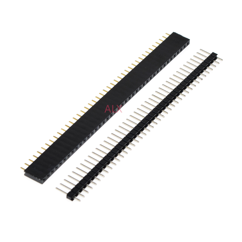 5/10Pcs 2.54mm 40 Pin 1x40 2X4 - огляд і ціна Male Female Header Pin