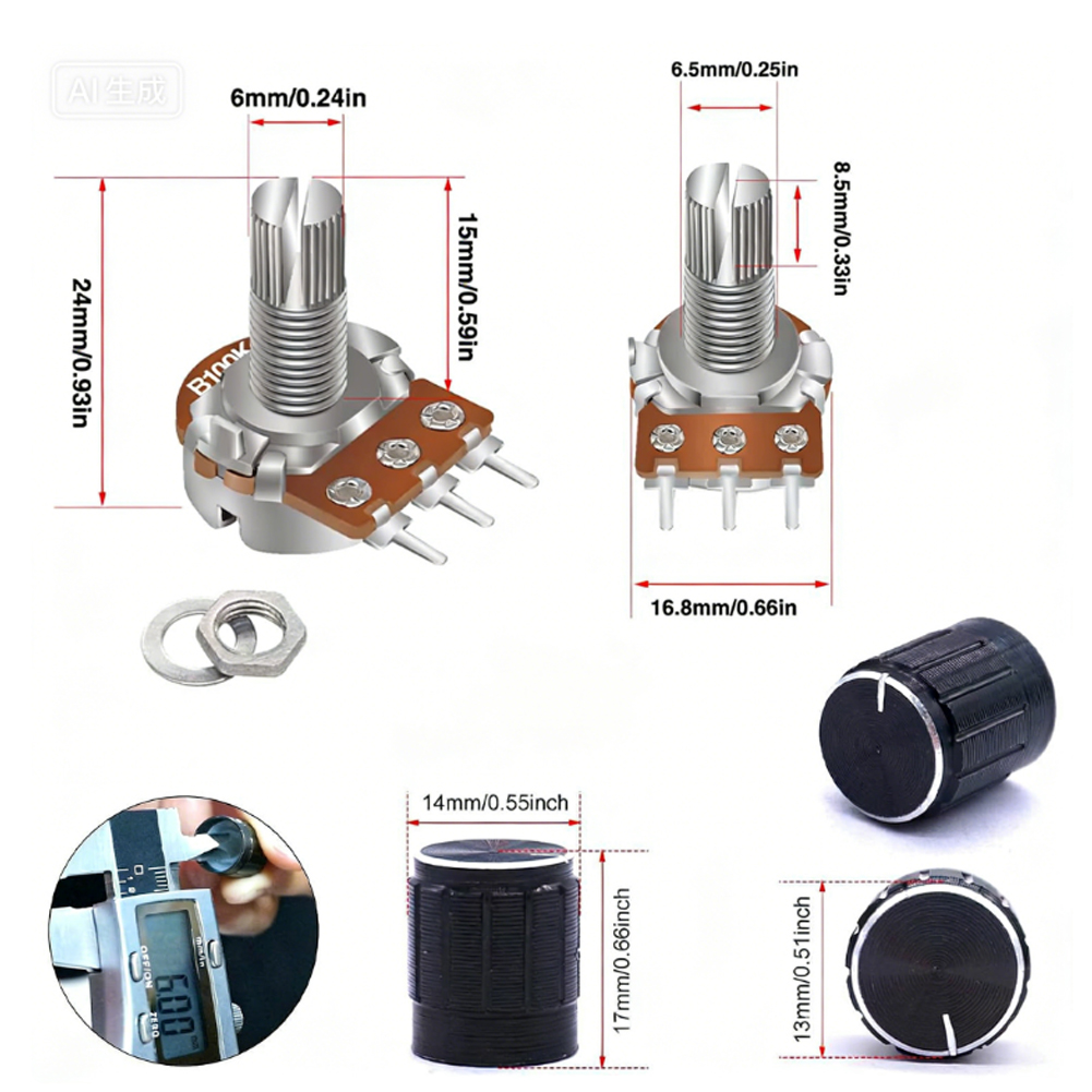 84 Piece Potentiometer Kit 1K  - огляд і ціна Diy Guitar Electronics Kit