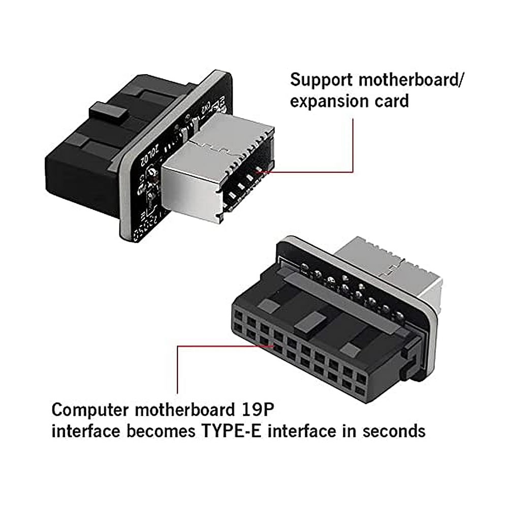 USB 3.0 19/20Pin to Type E Ada - огляд і ціна Male Female Header Pin