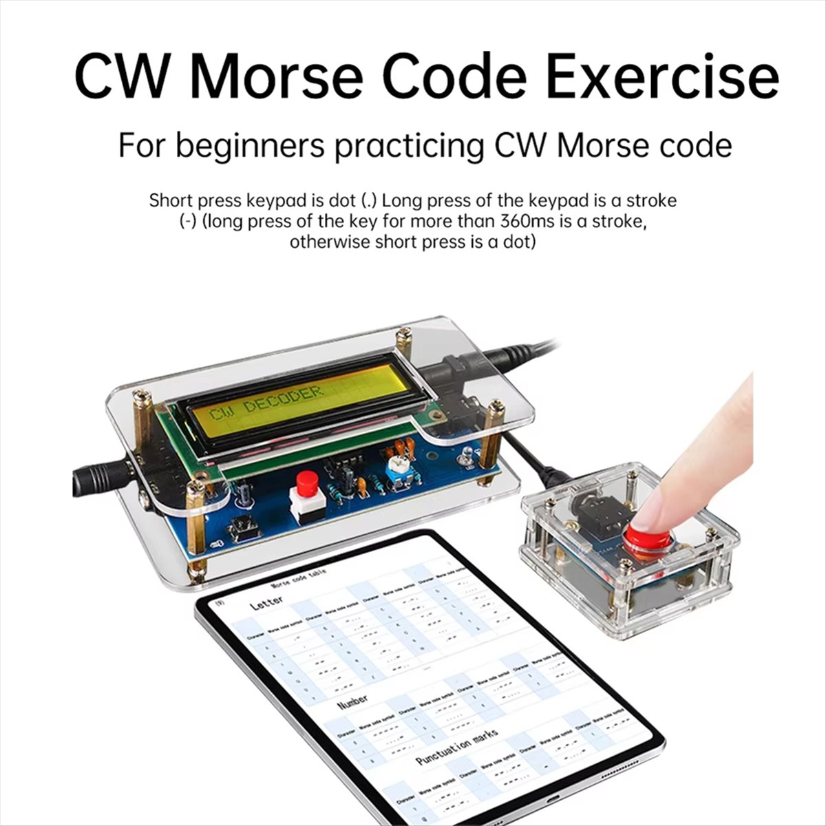 HDL DC9V CW Morse Code Decoder - огляд і ціна Diy Electronics Circuits