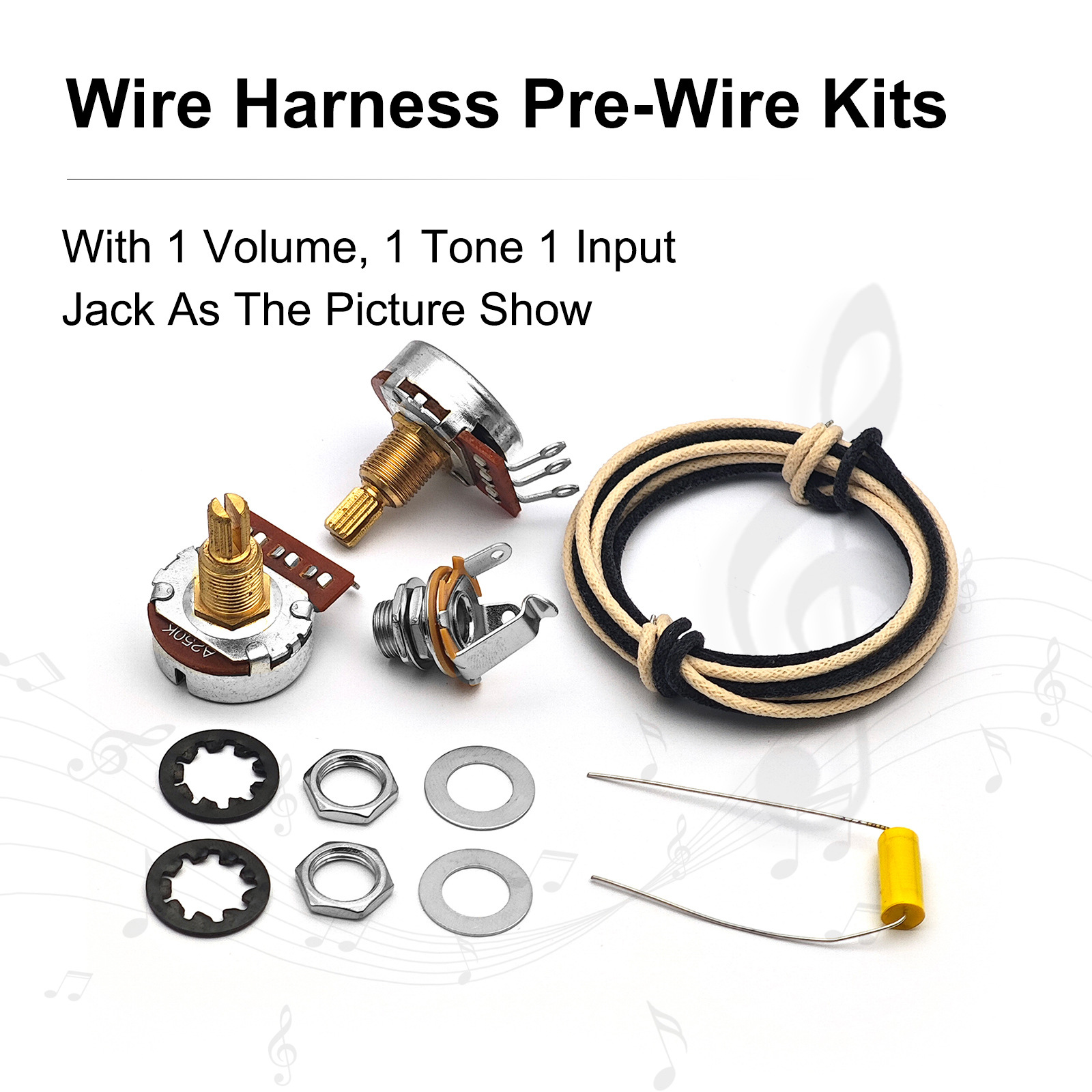 Bass DIY Wiring Harness1 Volum - огляд і ціна Diy Guitar Electronics Kit